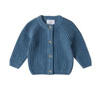 Stellou & friends Cardigan per ragazze e ragazzi | Abbigliamento per bambini di alta qualità in 100% cotone - I V, blu oceano, 110/116 cm