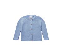 Stellou & friends Cardigan per ragazze e ragazzi con bottoni effetto legno | Abbigliamento per bambini di alta qualità in 100% cotone - IV V, Celeste., 62/68 cm