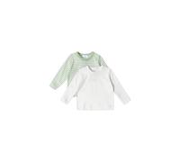 Stellou & friends Set di 2 maniche lunghe, unisex, di alta qualità, in 100% cotone biologico, menta, 62/68 cm