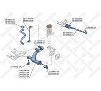 STELLOX Cuscinetto Braccio Oscillante Posteriore Frontale SX Destra per Citroën