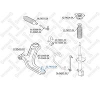 STELLOX Giunto di Supporto Guida Anteriore Sinistra Dx per Nissan Note Micra III