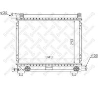 STELLOX Radiatore Acqua Per Mercedes 190 Kombi T-Model W201 S124 W124