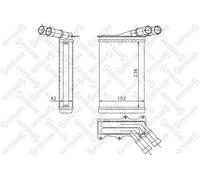 STELLOX Scambiatore Di Calore Interno Per Citroën Berlingo Peugeot Partner B9