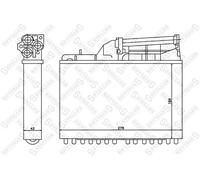 STELLOX Scambiatore Di Calore Riscaldamento Interno Adatto Per BMW 5 Serie E34