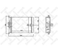 STELLOX Scambiatore Riscaldamento Interno Adatto A per Mercedes CLASSE W140 C140