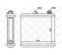 STELLOX Scambiatore Riscaldamento Interno per Opel Chris Un Vectra 85 86 87