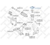 STELLOX Supporto Ammortizzatore a Molla Anteriore Sinistra Dx Adatto per Toyota