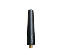 Stelo Antenna Auto Evo AM/FM 7,5cm Gomma Nera + Viti filettate M4 M5 M6 S.Racing