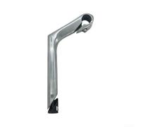 Stelo Estensione 100mm Argento Lucido 22.2mm Vintage | Angolo 30°, lega alluminio, 80mm, 25.4mm, ideale city bike, riduzione fatica polsi(silver)