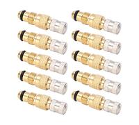 Stelo Valvola Aria Liquido, Valvola Pneumatico, 10PCS Valvole Aria Liquido Trattore Stelo Valvola in Ottone per Pneumatici TR218a Sostituzione Alloggiamenti Nucleo CH3