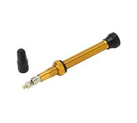 Stelo valvola Presta Tubeless Valvola a vuoto Estensione per mountain bike Resistente alla ruggine Lega di alluminio leggera Adatta universale per Bici da strada 60 mm (Oro)