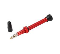 Stelo valvola Presta Tubeless Valvola a vuoto Estensione per mountain bike Resistente alla ruggine Lega di alluminio leggera Adatta universale per Bici da strada 60 mm (Rosso)