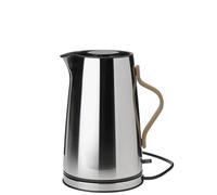 Stelton Bollitore elettrico Emma - Fornello elettrico - Teiera e caffè scandinava - Filtro, interruttore di sicurezza per cottura a secco con spegnimento, manico in legno di faggio - 1,2 litri, spina