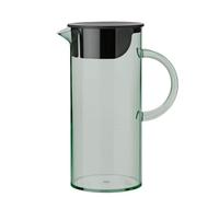 Stelton Brocca per acqua EM77, con coperchio, maniglia, filtro per cubetti di ghiaccio, caraffa moderna, contenitore in plastica per servire bevande fredde, succo di frutta e punch, 1,5 litri, verde
