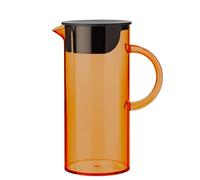 Stelton Brocca per acqua EM77, con coperchio, maniglia, filtro per cubetti di ghiaccio, caraffa moderna, contenitore in plastica per servire bevande fredde, succo di frutta e punch, 1,5 litri, giallo