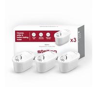 Stelton Cartucce per filtro dell'acqua Magnesium+, compatibili con caraffa filtrante Stelton e Brita Maxtra/Maxtra+, confezione da 3, colore bianco