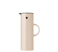 Stelton Thermos EM77 - Caraffa termica a doppia parete per bevande calde/fredde, teiera per tè e caffè con inserto in vetro, chiusura magnetica, tappo a vite, design vintage, 1 litro, Wheat