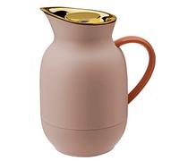 Stelton Thermos Amphora - Caraffa termica da 1 litro in plastica con inserto in vetro termico - Accessori per casa, cucina, sala da pranzo - finitura opaca, Soft Peach