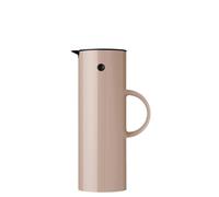 Stelton Thermos EM77 - Caraffa termica a doppia parete per bevande calde/fredde, teiera per tè e caffè con inserto in vetro, chiusura magnetica, tappo a vite, design vintage, 1 litro, Heather