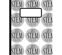 STEM Composition Book Black on White Circles: Notebook with Graph Paper, Conversion Chart, Sketch Paper, and Lined Paper