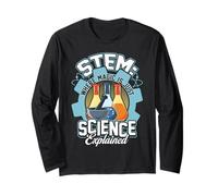 STEM Educazione Scienza Amanti STEM Studenti Scienza Nerd Maglia a Manica
