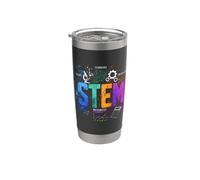 STEM Educazione Scienze Ingegneria Matematica Abbigliamento Ragazzi Ragazze Bicchiere termico in acciaio inox doppia parete