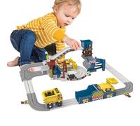 STEM Flexible Track Set - Educational Race Car Playset for Kids, Safe Engineering Adventure | Giocattolo pieghevole con pista del, kit di costruzione interattivo, giocattolo di apprendimento