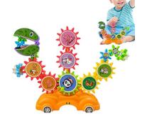 STEM Gear Toy Set, Children Early Learning Educational Kit, Mechanical Building Blocks System, Interactive Science Engineering Play Design, Durable Assembly Learning Model, For Home Classroom School