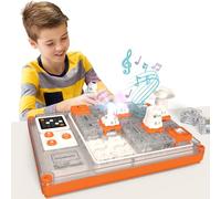 STEM - Giocattolo educativo elettronico a partire dai 3 anni, edizione con 500 circuiti, display LED e moduli ricaricabili, set di esperimenti fisici, bassa tensione, per casa e scuola