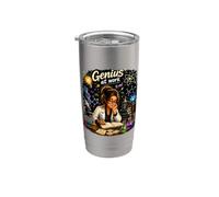 STEM Lady Genius Scienza Scienziati Divertenti Bicchiere termico in acciaio inox doppia parete