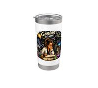 STEM Lady Genius Scienza Scienziati Divertenti Bicchiere termico in acciaio inox doppia parete