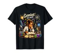 STEM Lady Genius Scienza Scienziati Divertenti Maglietta