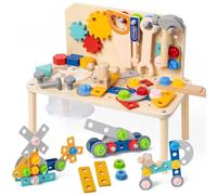 STEM Montessori - Kit di attrezzi per bambini dai 3 anni in su, panca per attrezzi da gioco per bambini dai 3 ai 5 anni, giocattolo educativo