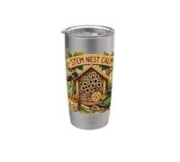 STEM NEST CALM Api Solitarie Rifugio Giardino Bicchiere termico in acciaio inox doppia parete