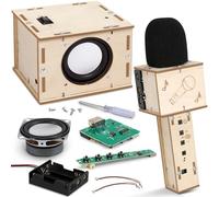 Stem Projects Karaoke Machine Giocattoli per Ragazzi Età 8-12 12-14 Kit Scienza Costruire Proprio Altoparlante Bluetooth e Microfono Kit Elettronica FAI DA TE per Bambini Kid 9-12 Ragazzo Giocattoli