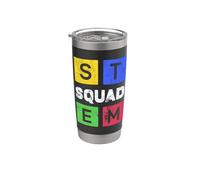 STEM Squad Ritorno a scuola Scienza Tecnica Ingegneria & Matematica Bicchiere termico in acciaio inox doppia parete