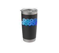 STEM SQUAD Science Tech Ingegneria e matematica Distressed Bicchiere termico in acciaio inox doppia parete