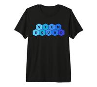 STEM Squad Science Tech Ingegneria e Matematica Distressed Maglietta Premium