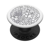 STEM Squad - Scienza, Tecnologia, Ingegneria, Matematica PopSockets PopGrip Adesivo