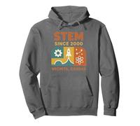 STEM Wichita Camicia Retro Rocket Atom Gear Science Graphic Felpa con Cappuccio