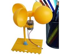 Stem Wind Turbine Kit - Portable Generator 15x15x18cm, LED Light Included, DIY Educational Toy | Hands On Science Learning For Boys Girls Students Balcony Courtyard Classroom Outdoor Experiment Play