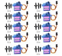 Stemedu 10 pz SG92R 9G Micro Servo Analogico Servo Motor Kit, Mini Servos 360 Gradi Rotazione Continua per Arduino Project (10)