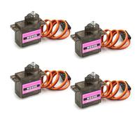 Stemedu Confezione da 4 servo digitale MG90D 9g leggero Servo Full Metal Gears Micro Servo per Arduino Project RC elicottero barca robot auto cardanico