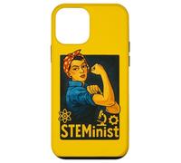 STEMinist Rosie the Riveter femminista retrò Custodia per iPhone 12 mini