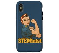 STEMinist Rosie the Riveter femminista retrò Custodia per iPhone X/XS