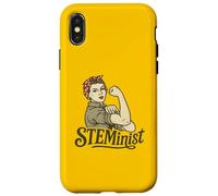 STEMinist Rosie the Riveter femminista retrò Custodia per iPhone X/XS