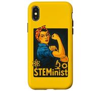 STEMinist Rosie the Riveter femminista retrò Custodia per iPhone X/XS