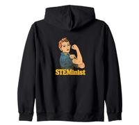 Steminist Rosie The Riveter femminista retrò Felpa con Cappuccio