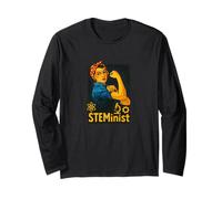 Steminist Rosie The Riveter femminista retrò Maglia a Manica