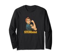 Steminist Rosie The Riveter femminista retrò Maglia a Manica